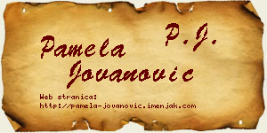Pamela Jovanović vizit kartica